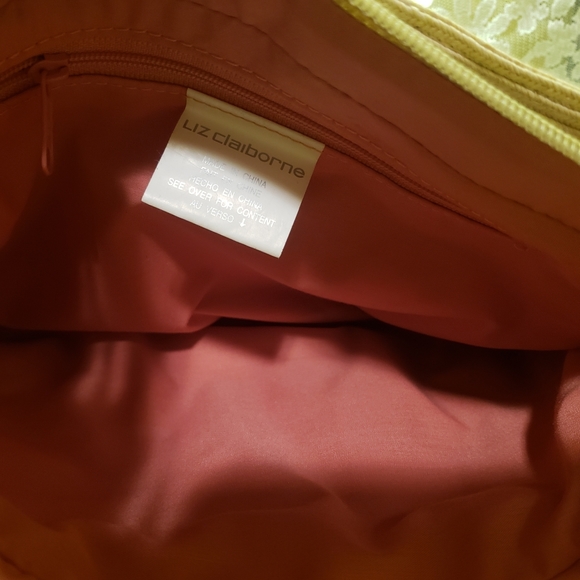 Vtg Liz Claiborne Purse/Handbag/Satchel Paper - Picture 8 of 11